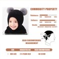 thumbnail image 2 of Toddler Winter Knitted Hat Earflap Hood Scarves Caps Lined Hat Scarf Sets for Kids Baby, 2 of 5