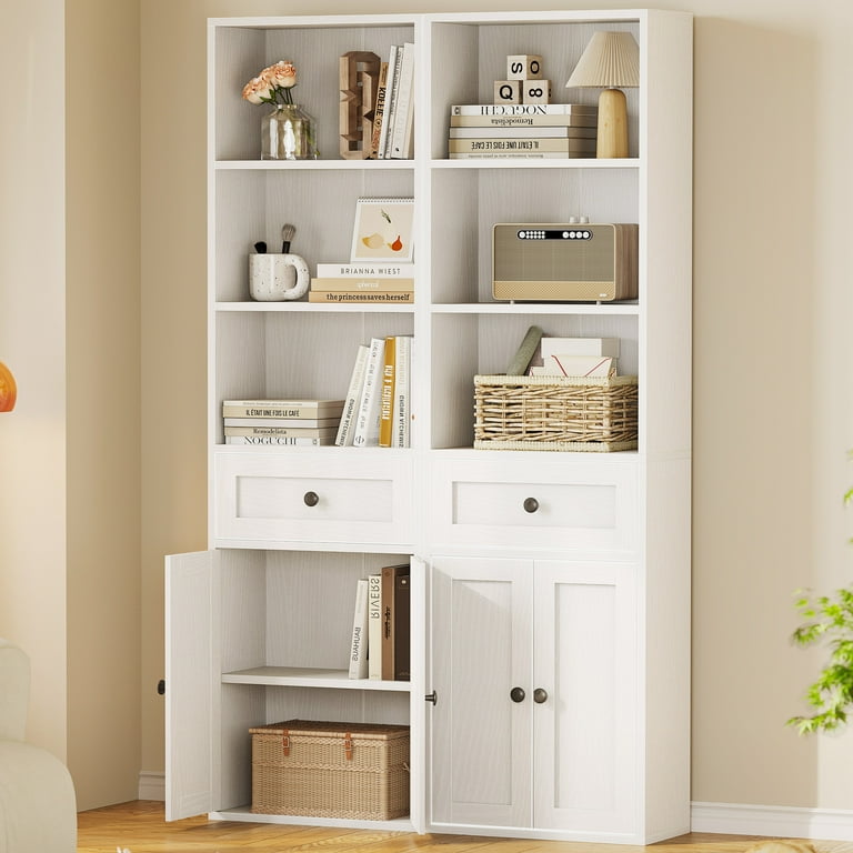 CASARIA® Vela 5 Tier Bookcase | Wooden Bookshelf | Modern Storage Rack