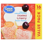 Great Value Frosted Toaster Pastries, Cherry, 16 Count