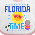 thumbnail image 4 of Inktastic Florida Time Summer Vacation Boys or Girls Baby Bib, 4 of 4