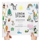 thumbnail image 3 of 4 Pcs Trifold Poster Board, White Poster Board Comes with Sticky Accessories, Corrugate Presentation, 3 of 5