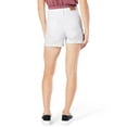 thumbnail image 4 of Signature by Levi Strauss & Co. Juniors' High Rise Cut-Off Shortie Shorts, 4 of 4
