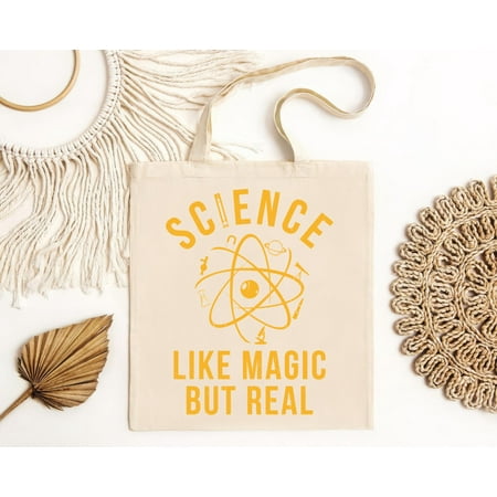 vintage Science Like Magic But Real Bag Funny Science Nerdy Teacher Gift Men s Tote Bag-TH20879