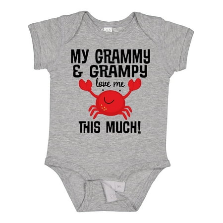 

Inktastic My Grammy and Grampy Love Me Boys or Girls Baby Bodysuit