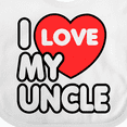 thumbnail image 4 of Inktastic I Love My Uncle Boys or Girls Baby Bib, 4 of 4
