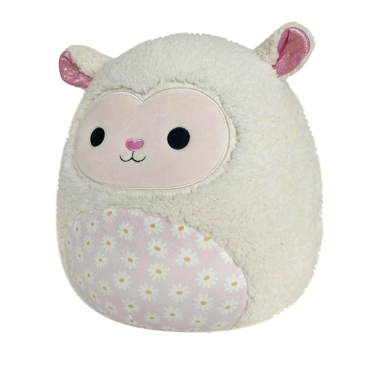 Squishmallows 14 inch Sophie the Cream Lamb with Daisy Flower Bell Pattern - Child's Ultra Soft Plush Toy