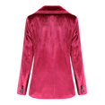thumbnail image 4 of Women's Long Sleeve Velvet Blazer Notched Lapel Solid Color Elegant Suit Jackets Wear To Evening Party Dinner Trendy, 4 of 5