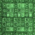 thumbnail image 1 of Ahgly Company Indoor Square Abstract Emerald Green Modern Area Rugs, 8' Square, 1 of 4