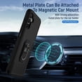 thumbnail image 2 of for Samsung A13 5G case, Galaxy A13 5G case, [Military Grade] with HD Screen Protector Magnetic Ring Kickstand Car Mount Protection Armor Phone Case Cover for Samsung Galaxy A13 5G, Black, 2 of 16