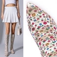 thumbnail image 2 of DARING DIVA Women's Stylish Floral Knee High Boot with Stiletto Heel White Floral 8, 2 of 7