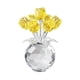 thumbnail image 2 of Adorno De Rosa De Cristal 1 piezas ramo de rosas de cristal de 4,33x3,35" Adorno decorativo de cristal transparente para decoración del hogar y regalos JASKFLY, 2 of 9