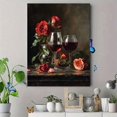 thumbnail image 4 of UXIEQU Red Roses Wine Canvas Wall Print 15.75x11.81 Inches, 4 of 8
