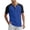 #02 Blue 【Mix & Match: Choose Your Favorites】, variant on Men's Color-Block Button Down Top Cotton Polyester Rayon Spandex Blends, Short Sleeve Round Neck Relaxed Fit, Breathable Soft Casual Fashion T-Shirt, Daily Wear | Zenithor,Blue L