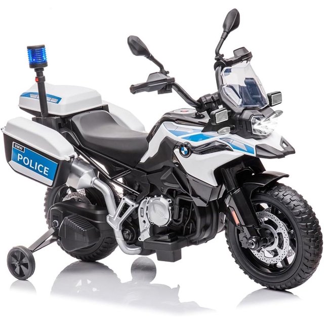 12V Licensed BMW Motorcycle with 7AH Battery, High/Low Speed & Spring Suspension