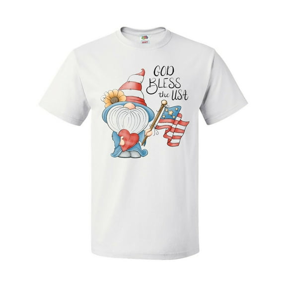 Inktastic God Bless the USA Gnome T-Shirt