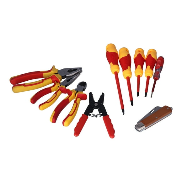 Insulated Electrician Tool Set,10 Pcs Insulated Electrician Electrician Tool Set Electrician Insulated Tool Set Streamlined Design