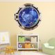 thumbnail image 2 of Etiqueta de la pared del dormitorio de estar Ventana falsa 3D Sea World 50 * 50 cm (5004) Likrtyny Para estrenar, 2 of 6