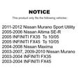 thumbnail image 2 of TEC Front Ceramic Disc Brake Pads TEC-969 for Car Nissan Murano Altima Maxima INFINITI FX35 FX45, 2 of 10