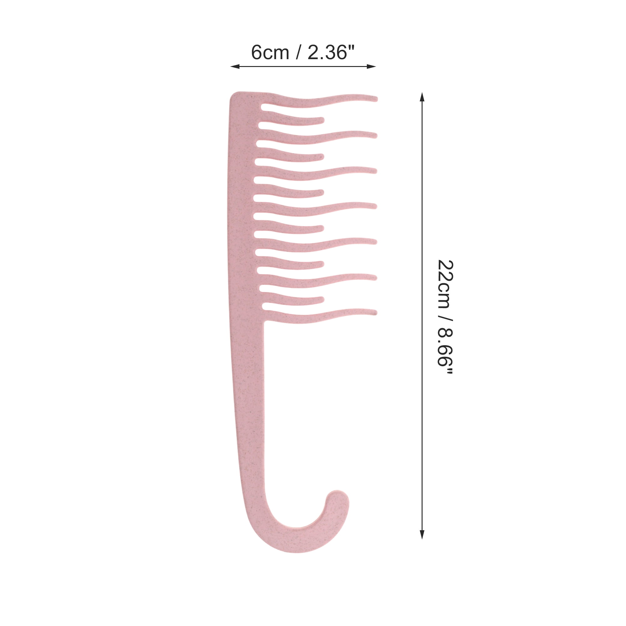Unique Bargains 1 Pc Simple Durable Hair Comb for All Hair Types Styles Pink