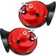 thumbnail image 3 of 2 bocinas de coche, súper bocina, resistente al agua, bocina de tren súper ruidosa, ligera, sonido súper fuerte, decibelios, bocina de aire de caracol, 12 V, doble bocina eléctrica, tono alto y bajo,, 3 of 11