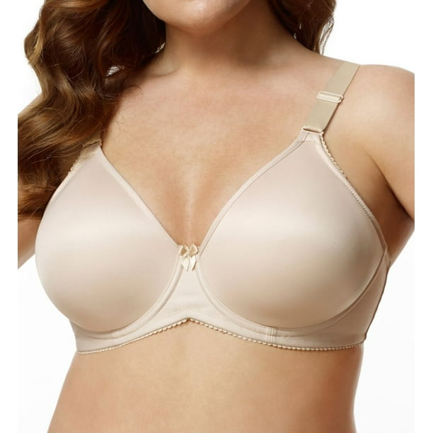 Women's Curvy Couture 1291 Cotton Luxe Unlined Underwire Bra (Natural 46H)