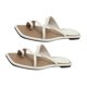 thumbnail image 3 of Zapatos planos para mujer, sandalias planas con punta cruzada y aro, sandalias con punta cuadrada y aro, muy versátiles, 3 of 9