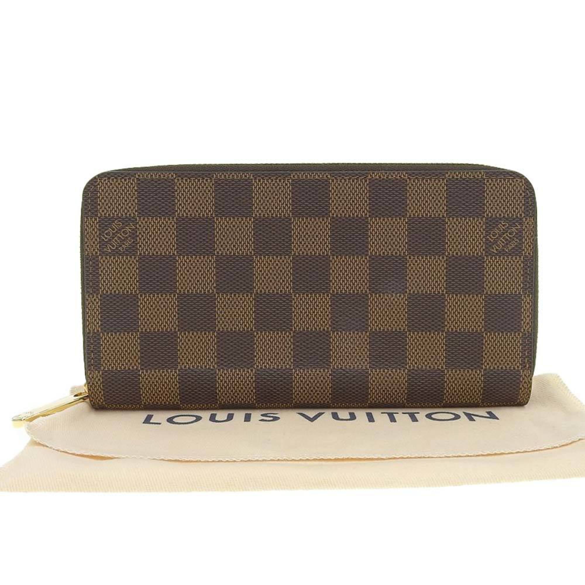 Louis Vuitton Zippy Wallet Damier Ebene Vivienne Courchevel Fuchsia Lining  in Coated Canvas with Gold-tone - US