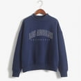 thumbnail image 4 of Women Blouses Hoodie with Thumb Holes Women Sweatshirt Soft Zip up Sweatshirts Womens Athletic Sweatshirts Zip Back Sweatshirt Christmas Shirt Cute Half Pullover Pocket Pack Grandma Navy 2XL, 4 of 4