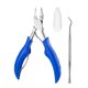 thumbnail image 2 of Soidarity Cortaúñas de acero inoxidable para uñas encarnadas, removedor de uñas de los pies, alicates de bolsillo de viaje para manicura y pedicura, Juegos de manicura Azul Soidarity CE003228-03, 2 of 8