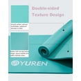 thumbnail image 5 of YR Durable Non-slip NBR Yoga Mat 1/2 Inch Hi-Density Foam Exercise Mat with Carry Bag, IceBlue, 5 of 8