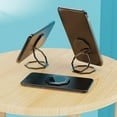 thumbnail image 1 of Metal Phone Bracket,Adhesive Foldable,Ring Buckle,Rotating Lazy Stand,Portable,Phone Stand,Metal Adhesive Holder,Folding Ring,360° Rotation,Thin Lightweight,Mobile Phone Bracket,Desktop Travel, 1 of 6