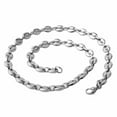 thumbnail image 6 of Multi-color 7"-40" Women Men's Chain Stainless Steel Coffee Beads Link Necklace, 6 of 6