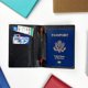 thumbnail image 4 of Experimente un viaje sin complicaciones con nuestras etiquetas de equipaje duraderas, paquete de 2 etiquetas de cuero sintético que ofrecen protección de la privacidad y una fijación segura para, 4 of 6