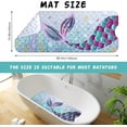 thumbnail image 2 of Mermaid Bathtub Mat Non Slip Shower Mat Extra Long Anti Slip Bath Mats for Tub with Suction Cups and Drain Holes, 2 of 6