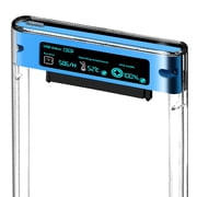Zeiwohndc 2.5inch Transparently SATA to USB3.0 USB C Hard Drive Case Enclosure