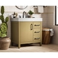 thumbnail image 3 of Elegant Kitchen and Bath 32 inch Single Bathroom Vanity In Honey Brown with backsplash, 3 of 10