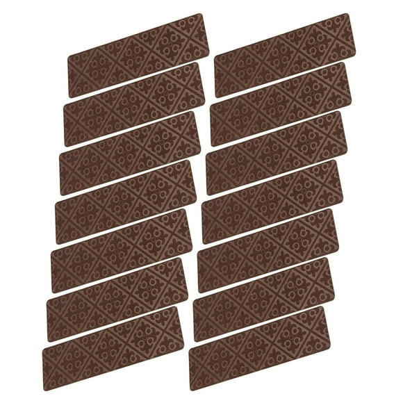 Carpet Stair Treads Set of 14 Rug Soft Rugs Covers Mats Washable Non-Skid Skid Resistant Stair Runners for Indoor Stairs Elders Brown