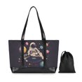 thumbnail image 7 of FORMRS Canvas Laptop Tote Bag for Women with 15.6" Computer Compartments Shoulder Handbag, Pink Record, 7 of 7