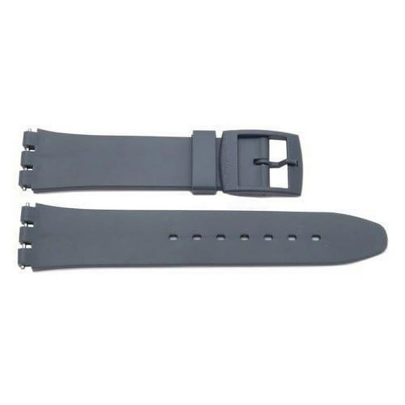 Swatch Replacement Gray Mens 17mm Plastic Watch Band