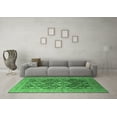 thumbnail image 3 of Ahgly Company Indoor Square Oriental Emerald Green Industrial Area Rugs, 5' Square, 3 of 4
