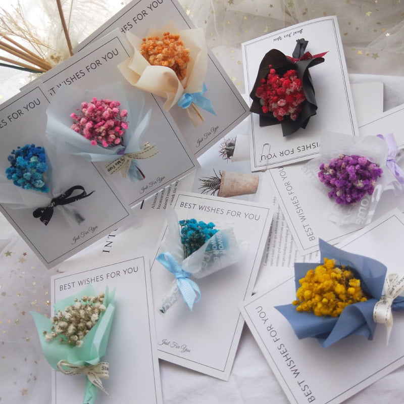 Dried Flowers Mini Flower Bouquet Gift Box Home Wedding Decoration  Ornaments DIY Craft Gifts Packing Photo Props R230626 From Mengqiqi09,  $14.01