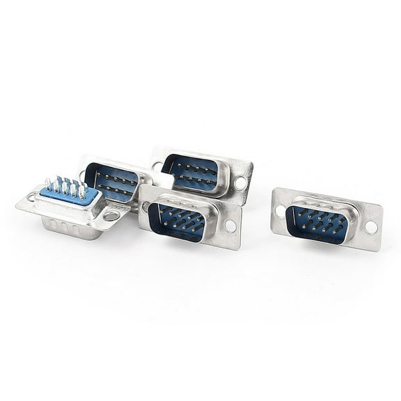 5pcs DB 9 Pins Male Plug PCB Mount D-SUB Connectors IDC Adapters
