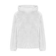 thumbnail image 4 of Chiccall Women's Cute Hoodies Fuzzy Fleece Warm Kitty Hooded Sweatshirts Warm Thickend Solid Color Casual Sleepwear Fall Winter Oversized Pullover Pajama Tops with Pocket, 4 of 5