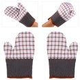 thumbnail image 4 of 2 guantes de algodón resistentes al calor para horno microondas, barbacoa y ollas., 4 of 5