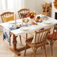 thumbnail image 3 of Navy Blue Thanksgiving Fall Cotton Linen Rectangle Table Runners 13"x48", Pumpkin Botanical Maple Leaf Coffee Table Runner Dresser Scarves Luxury Table Runners for Wedding Party Banquet Dinner Decor, 3 of 8