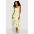 thumbnail image 2 of Women's Lemon Print Lace Up Sides Midi Dress, 2 of 3