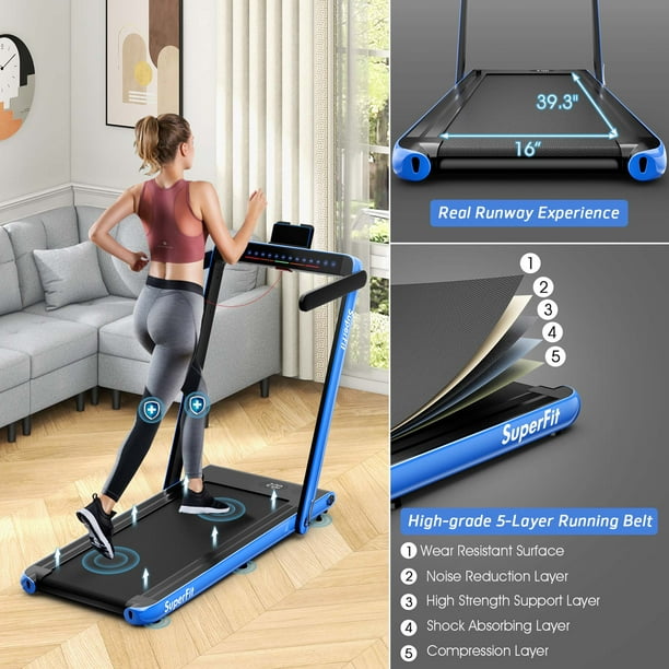SuperFit Up To in Dual Display Screen Treadmill