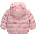 thumbnail image 3 of WIBACKER Baby Girls, Toddlers, and Boys' Lightweight Hooded Puffer Jacket Winter Coat Cartoons Outerwear, 3 of 7