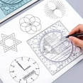 thumbnail image 4 of Règle de Dessin Multifonctionnelle Table Géométrique Ronde pour Enfants Étudiants en Dessin, 4 of 9