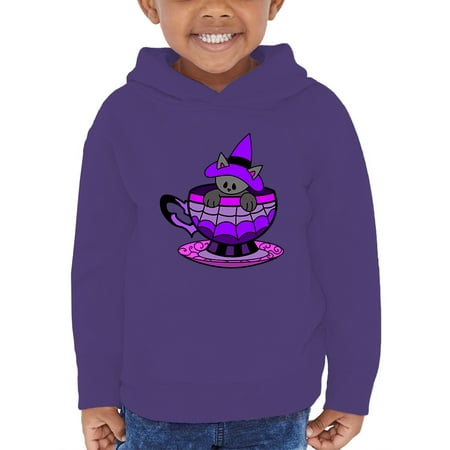 

Witch Cat In A Cup Hoodie Toddler -Rose Khan Designs 4 Toddler